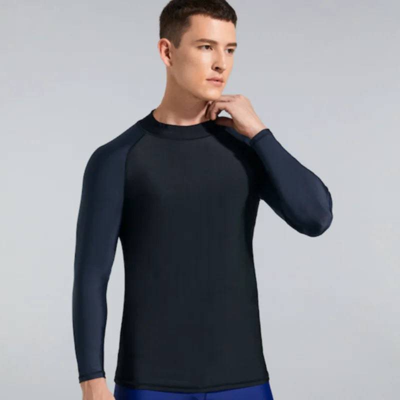 
                  
                    Men's Rash Gusrd Compression Shirts Sunscreen Swimming Surfing Diving T-Shirts Suitable for Boxing Taekwondo Jiu-Jitsu Sports
                  
                