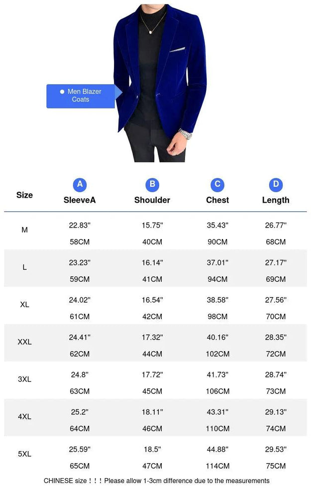 
                  
                    Autumn Winter Men's Blazer Jackets Fashion Man Wedding Groom Singer Costume Slim Blazer Formal Evening Dress Clothing YA2545
                  
                