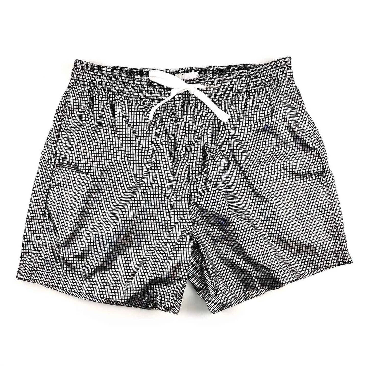 
                  
                    150g Mens Summer Beach Shorts Plus Size Glittering Swimming Boxer Underpants 100% Polyester Solid Plaid String Board Short
                  
                