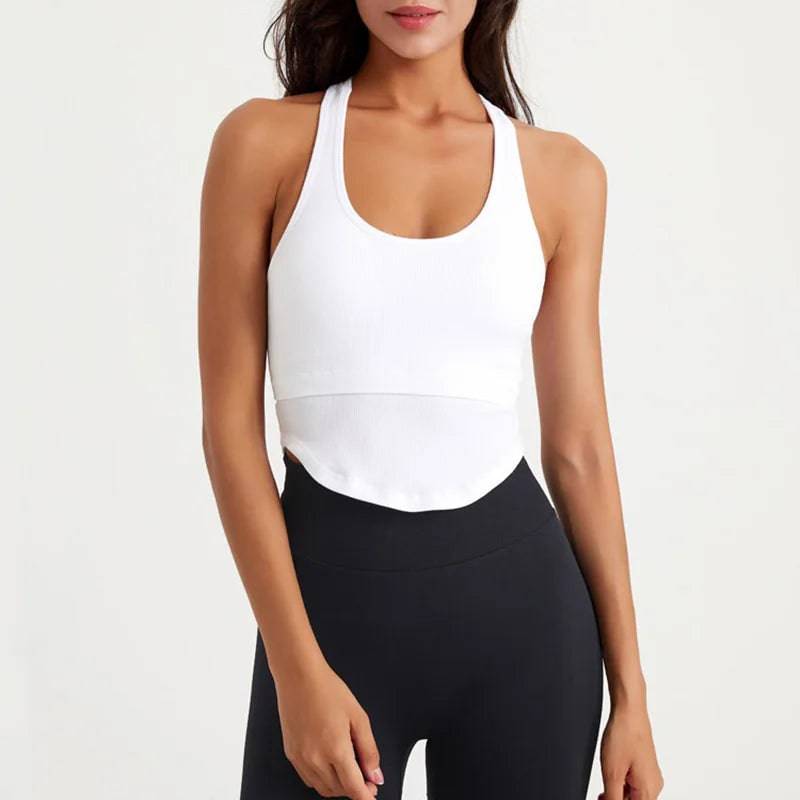 
                  
                    Women Yoga Vest Great Elasticity Gym Sports Crop Tops Fitness Workout Shirts Ribbed Tank Tops
                  
                