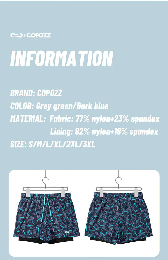 
                  
                    COPOZZ Summer Men's Beach Swimming Trunks Drawstring Elastic Waist Swimsuit Shorts Plus Size Quick Drying Swimwear Shorts Board
                  
                