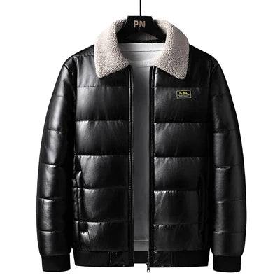 
                  
                    DIMUSI Winter Men's Padded Jackets Casual Men Thermal Windbreaker Coats Fashion Man Thick Warm PU Leather Jackets Clothing
                  
                