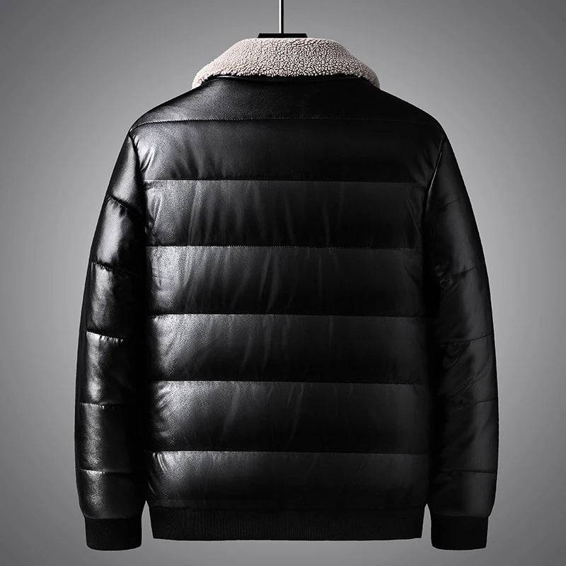 
                  
                    DIMUSI Winter Men's Padded Jackets Casual Men Thermal Windbreaker Coats Fashion Man Thick Warm PU Leather Jackets Clothing
                  
                