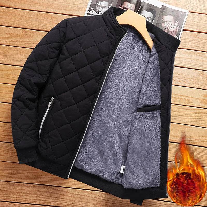 DIMUSI Winter Men's Warm Jacket Fashion Men Thermal Parkas Coats Casual Classic Outwear Fleece Windbreaker Jackets Men Clothing