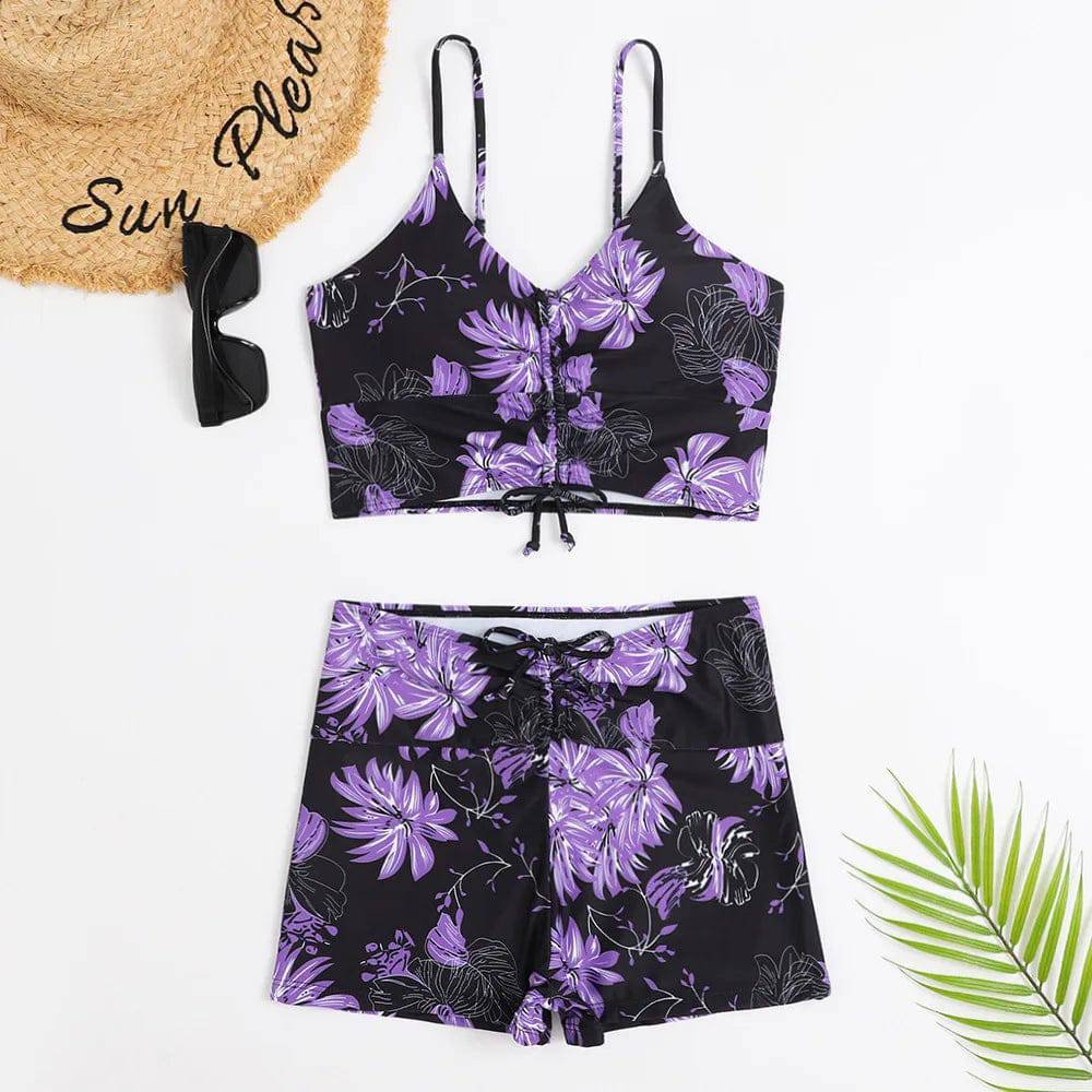 
                  
                    High Waist Bikini Swimsuit Women 2023 Push Up Bikini Floral Swimsuit Print Bikini boxers Swimwear Swim Trunks Bathing Suit
                  
                