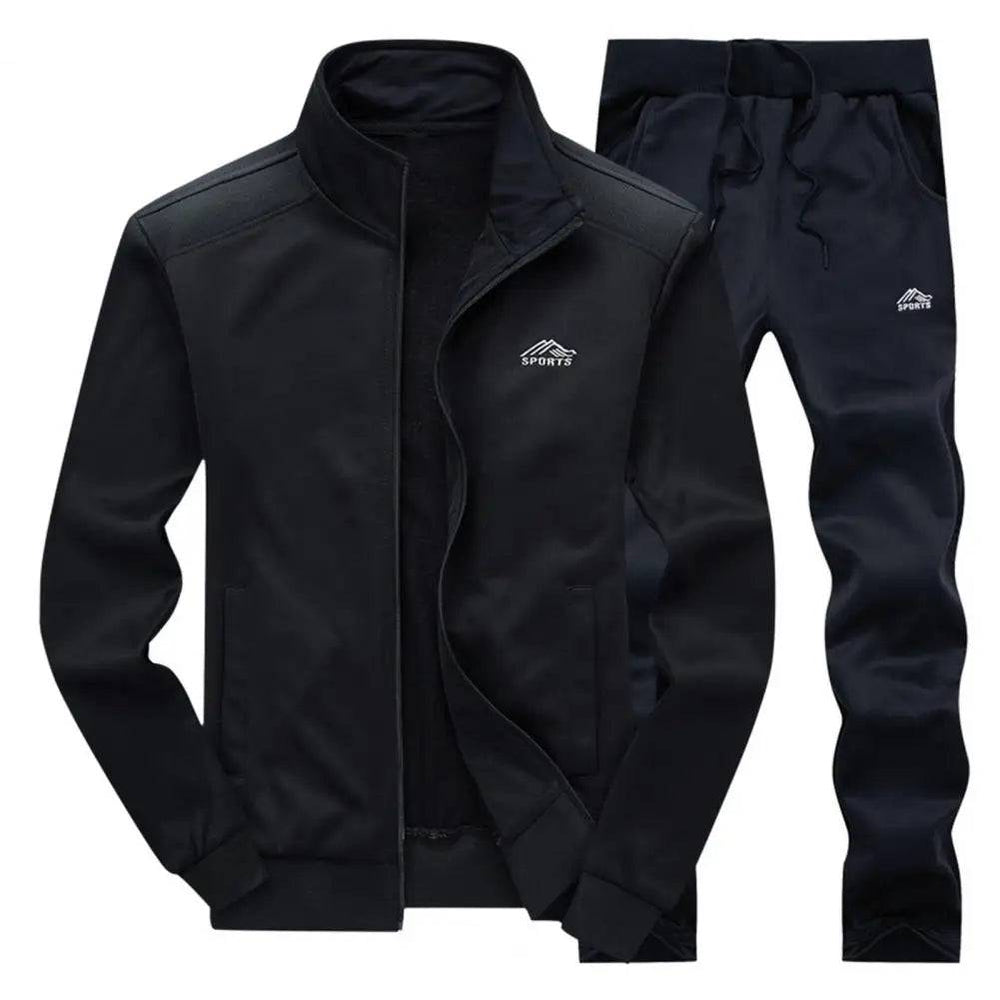 
                  
                    Spring Men Tracksuits Solid Color Sportswear Autumn Men's Sets Jacket + Pants Casual Tracksuit Male Gyms Sweatshirt 2 Piece Set
                  
                