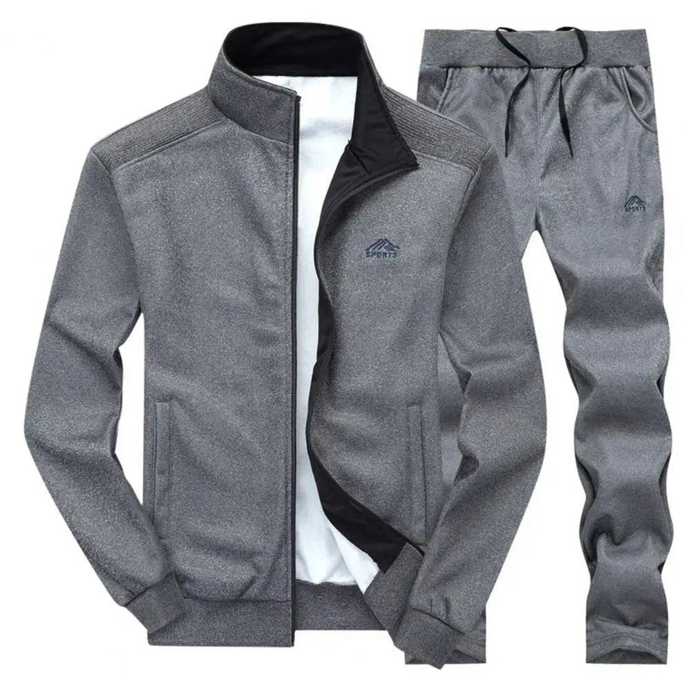 
                  
                    Spring Men Tracksuits Solid Color Sportswear Autumn Men's Sets Jacket + Pants Casual Tracksuit Male Gyms Sweatshirt 2 Piece Set
                  
                