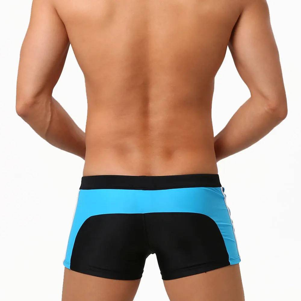 
                  
                    Sexy Swimsuit Beach Quick Drying Trunks Men Swimwear with Zipper Pocket Swimming Boxer Brief Square Leg Bathing Suit Board Short
                  
                