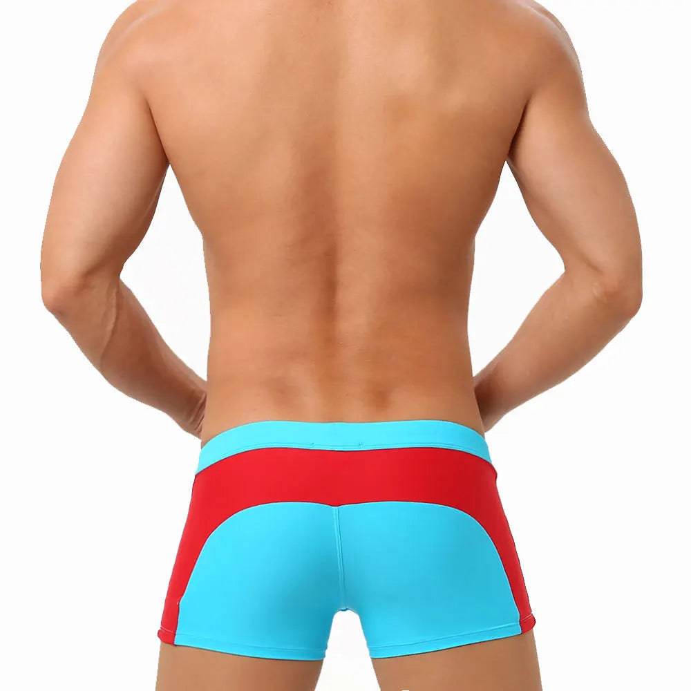 
                  
                    Sexy Swimsuit Beach Quick Drying Trunks Men Swimwear with Zipper Pocket Swimming Boxer Brief Square Leg Bathing Suit Board Short
                  
                