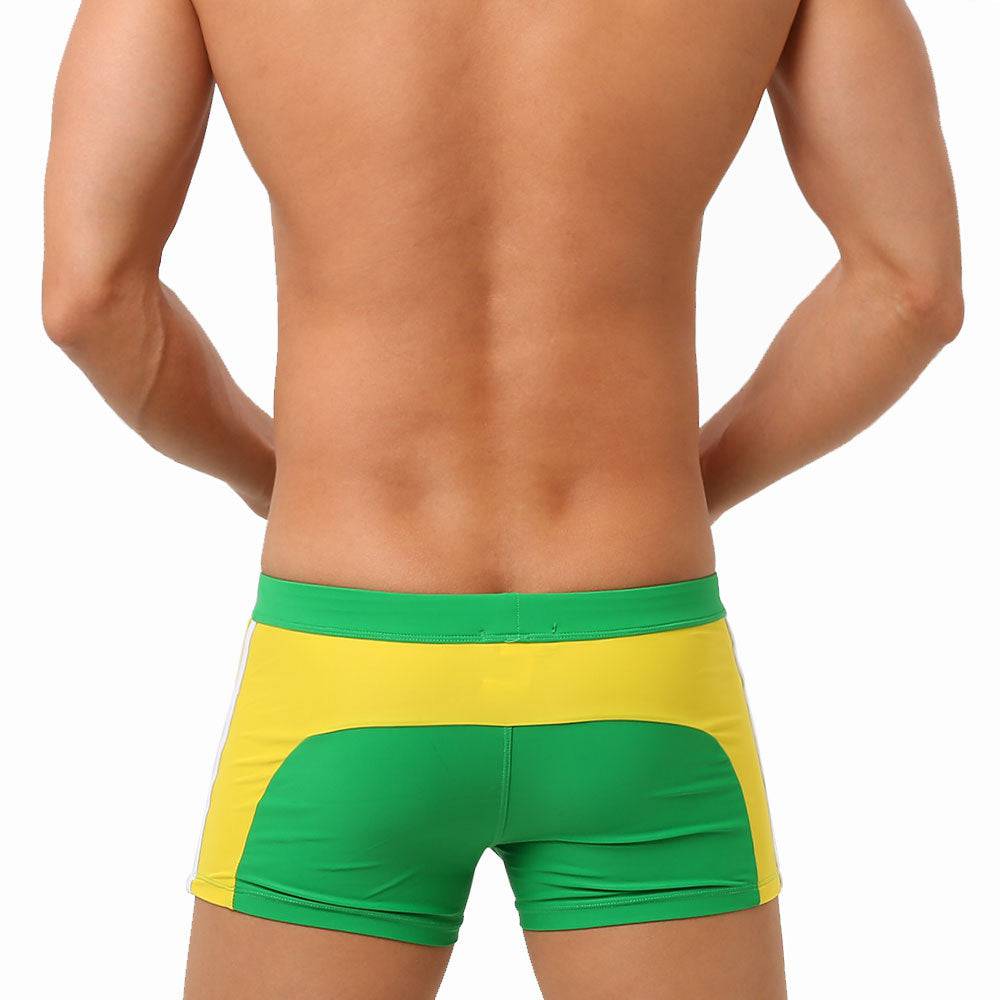 
                  
                    Sexy Swimsuit Beach Quick Drying Trunks Men Swimwear with Zipper Pocket Swimming Boxer Brief Square Leg Bathing Suit Board Short
                  
                