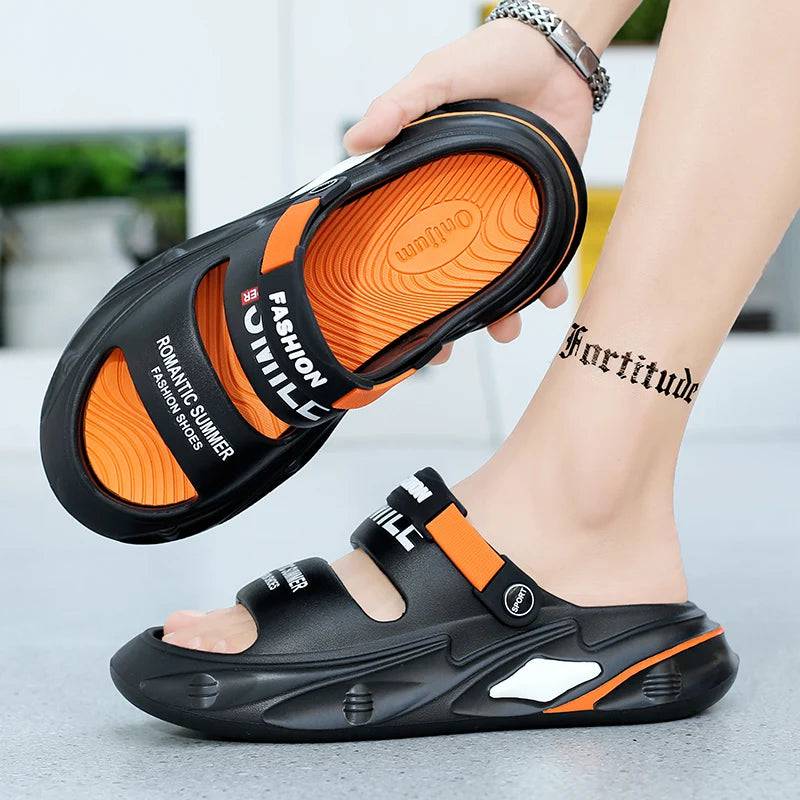 
                  
                    2024 New Men Outdoor Sandals Slippers Beach Comfortable Thick Sole Clogs Men Casual Shoes Garden Shoes Men Women Beach Sandals
                  
                