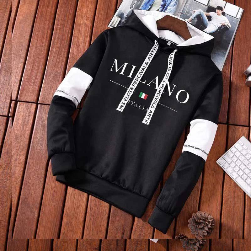 
                  
                    Men Milano Letters Print Sweatshirt Set Hoodies Sweatpants Tracksuit Design Outfits Jogger Suit Male Pullover Luxury Streetwear
                  
                