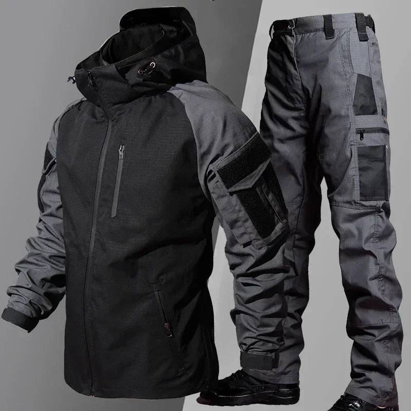 
                  
                    Military Tactical Waterproof Sets Men Special Forces Combat Training Suit Outdoor Multi-pocket Uniform Airsoft Army Tracksuit
                  
                