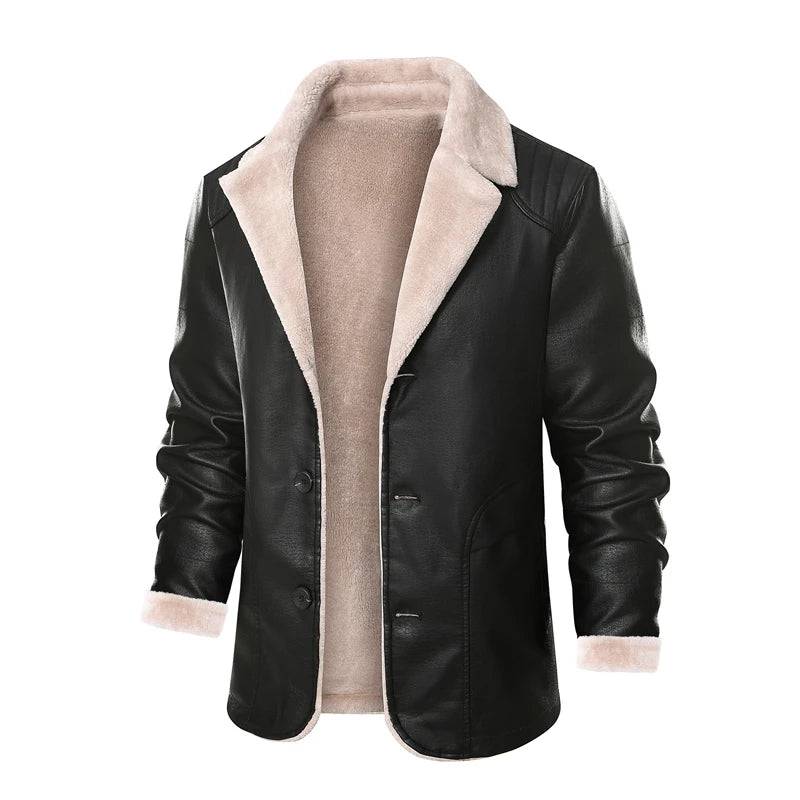 
                  
                    Autumn Winter Men's Leather Jacket Fashion Man Mid-Long Motorcycle Jacket Casual Fleece Warm Leather Coats Brand Clothing
                  
                