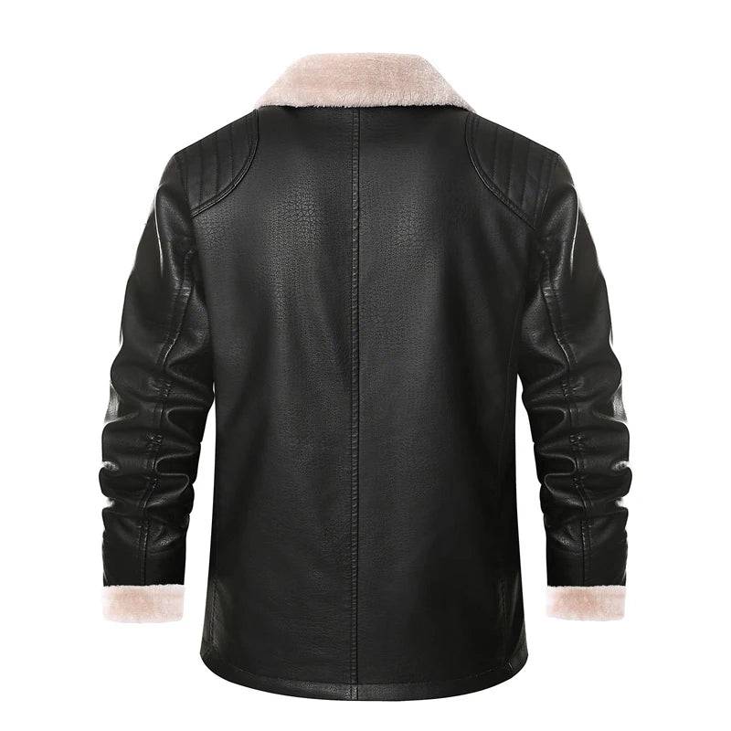 
                  
                    Autumn Winter Men's Leather Jacket Fashion Man Mid-Long Motorcycle Jacket Casual Fleece Warm Leather Coats Brand Clothing
                  
                