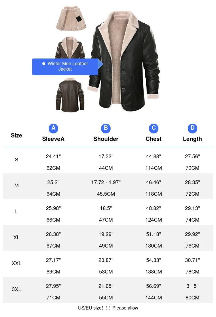 
                  
                    Autumn Winter Men's Leather Jacket Fashion Man Mid-Long Motorcycle Jacket Casual Fleece Warm Leather Coats Brand Clothing
                  
                