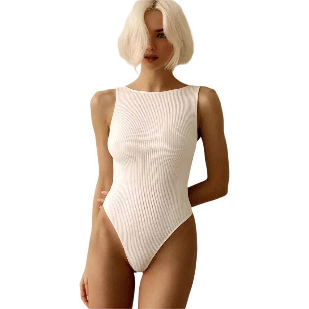 Fashion Women Swimsuit One Piece Solid Swimwear 2024 New Monikini Push-up Padded Bra Bathing Suit Female Summer Beach Bodysuit