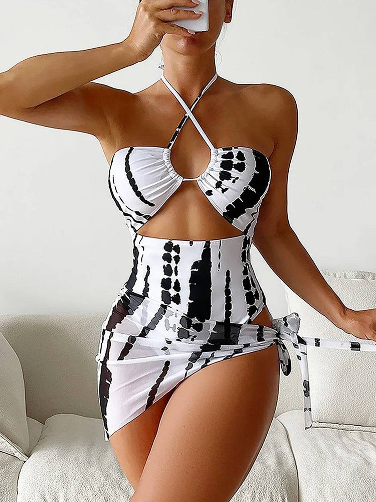 
                  
                    Sexy 2 Pieces Swimwear One Piece Swimsuit Woman 2024 Cover Up Bathing Suit Push Up Summer Swimming for Women Beach Wear Monokini
                  
                