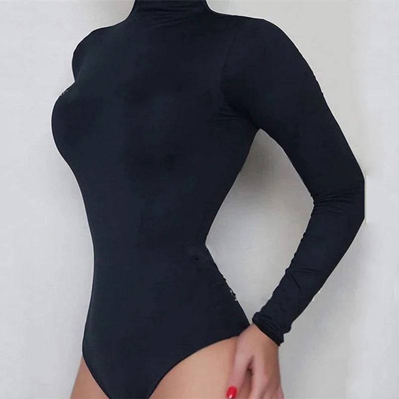 
                  
                    Sexy Women Swimming suit Ladies Turtle Neck Jumpsuits Bodysuit Long Sleeve Leotard Tops Romper Clothes S-XL
                  
                