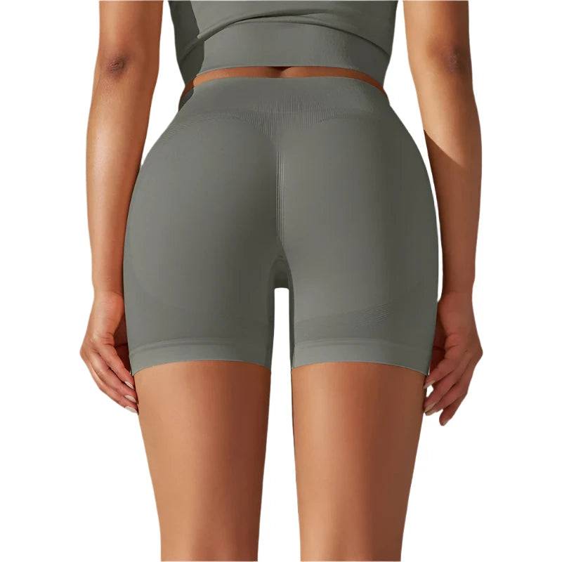 Women Sports Short Squat Proof Seamless High Waist Buttock Fitness Tight Women Yoga Legging Shorts Cycling Athletic Gym