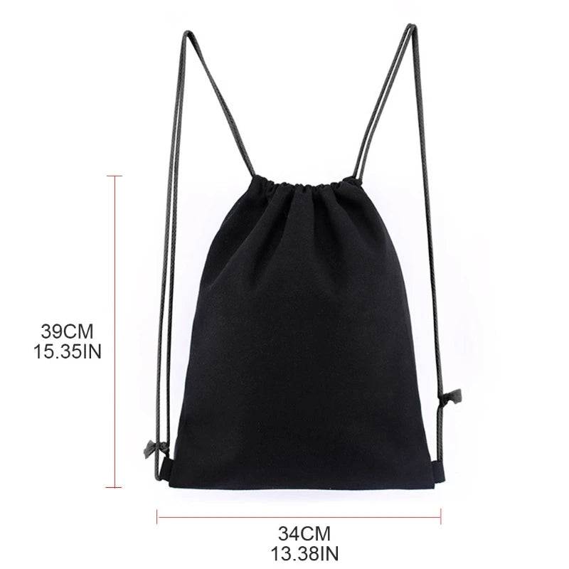 
                  
                    Simple Drawstring Backpack String Bag Sports Gym Sack for Men Women  String Backpack Breathable Cotton Canvas Bag
                  
                