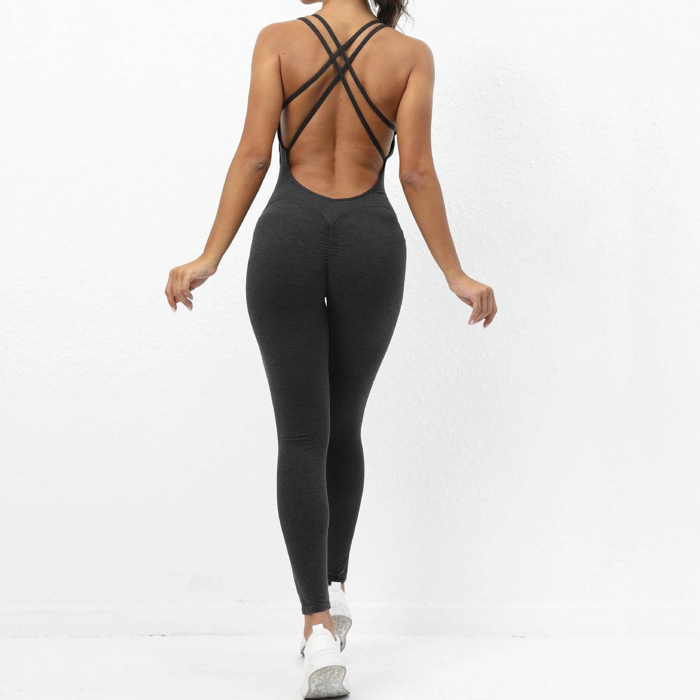 
                  
                    2024 Pad Lycra Active Wear Gym Yoga Set Women Fitness Scrunch Legging Women Workout Female Sports Outfit Suits Exercise Jumpsuit
                  
                