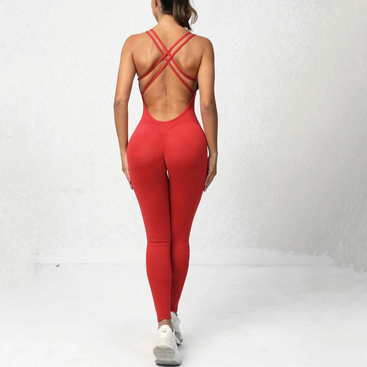 
                  
                    2024 Pad Lycra Active Wear Gym Yoga Set Women Fitness Scrunch Legging Women Workout Female Sports Outfit Suits Exercise Jumpsuit
                  
                