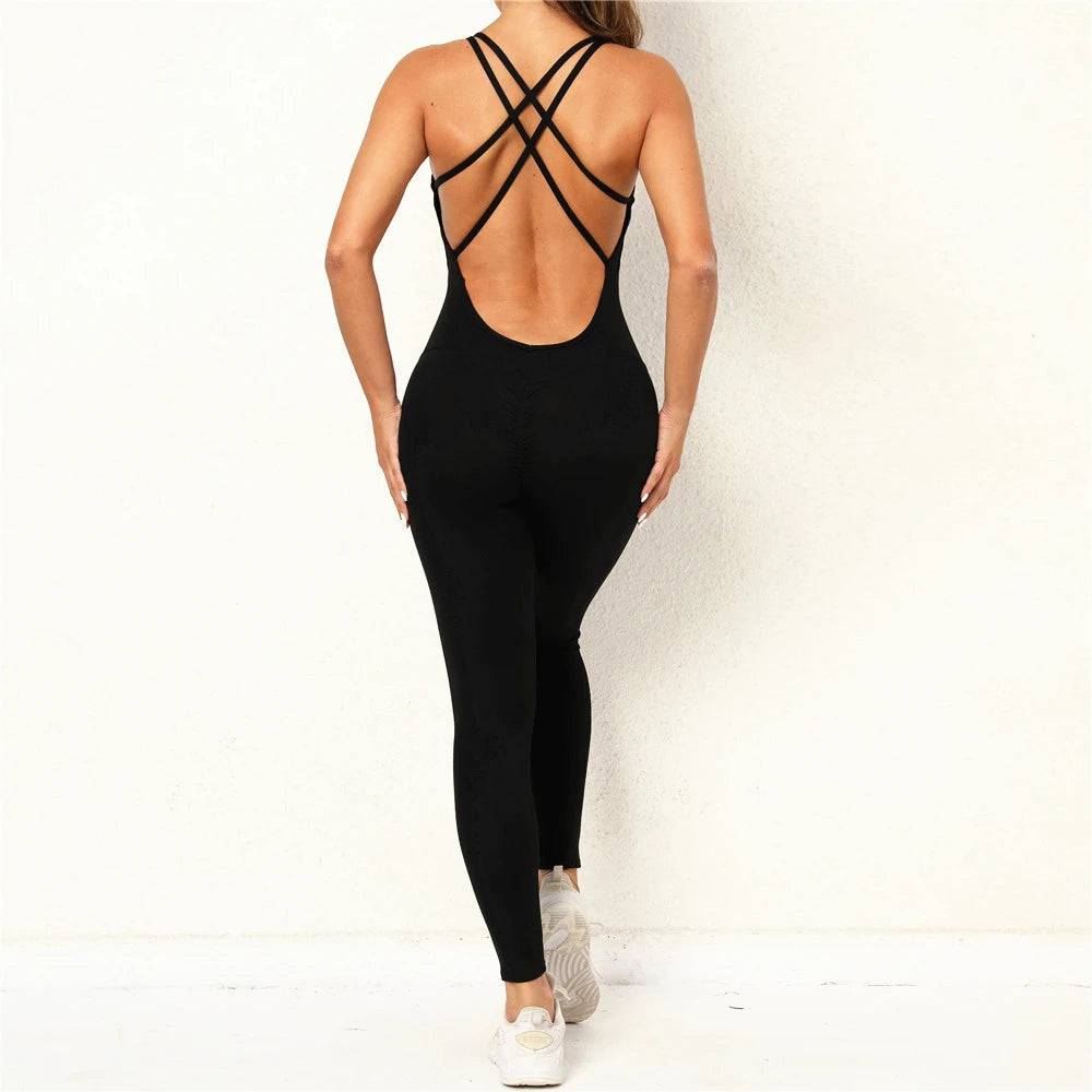 
                  
                    2024 Pad Lycra Active Wear Gym Yoga Set Women Fitness Scrunch Legging Women Workout Female Sports Outfit Suits Exercise Jumpsuit
                  
                