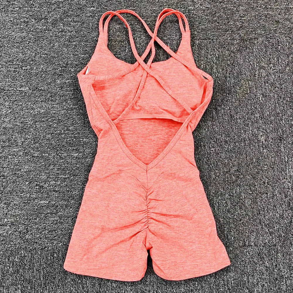 
                  
                    2024 Pad Lycra Active Wear Gym Yoga Set Women Fitness Scrunch Legging Women Workout Female Sports Outfit Suits Exercise Jumpsuit
                  
                