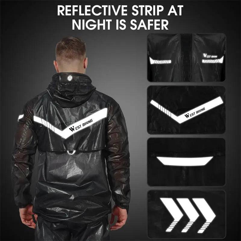 
                  
                    WEST BIKING MTB Bike Cycling Jacket Sets Men Women Waterproof Windproof Raincoat Reflective Jersey Pants Suit Bicycle Clothing
                  
                