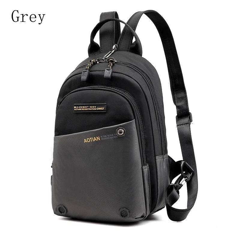 
                  
                    Trendy Men's Chest Bag Shoulder Bag Multifunctional Backpack Outdoor Sports Waterproof Nylon Men's Bag Travel Portable Small Bag
                  
                