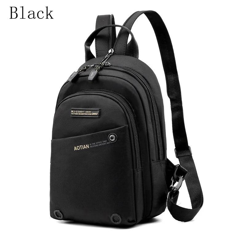 
                  
                    Trendy Men's Chest Bag Shoulder Bag Multifunctional Backpack Outdoor Sports Waterproof Nylon Men's Bag Travel Portable Small Bag
                  
                