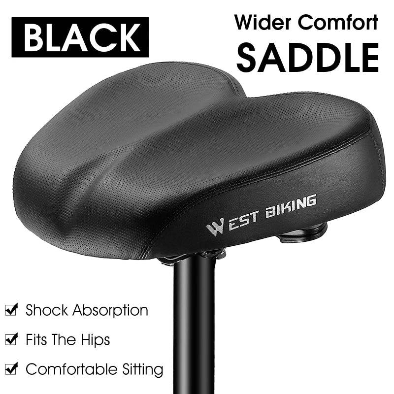 
                  
                    WEST BIKING Comfort Suspension Electric Bike Scooter Seat Commuter Stationary Exercise Bicycle Noseless Anti-prostate Saddles
                  
                