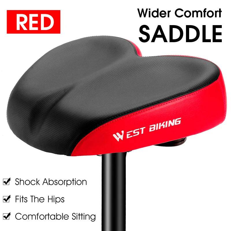 
                  
                    WEST BIKING Comfort Suspension Electric Bike Scooter Seat Commuter Stationary Exercise Bicycle Noseless Anti-prostate Saddles
                  
                