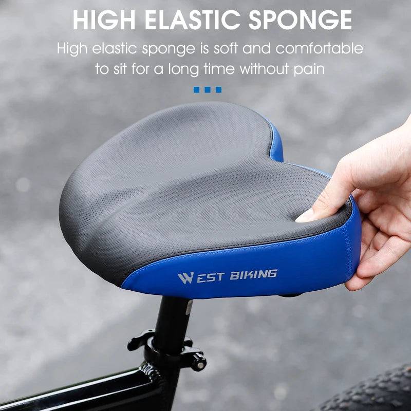 
                  
                    WEST BIKING Comfort Suspension Electric Bike Scooter Seat Commuter Stationary Exercise Bicycle Noseless Anti-prostate Saddles
                  
                