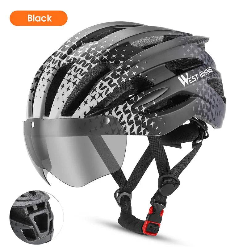 
                  
                    WEST BIKING LED Light Cycling Helmet Men's Motorcycle Bicycle Helmets Ultralight MTB Bike Helmet Intergrally-molded Safe Hat
                  
                