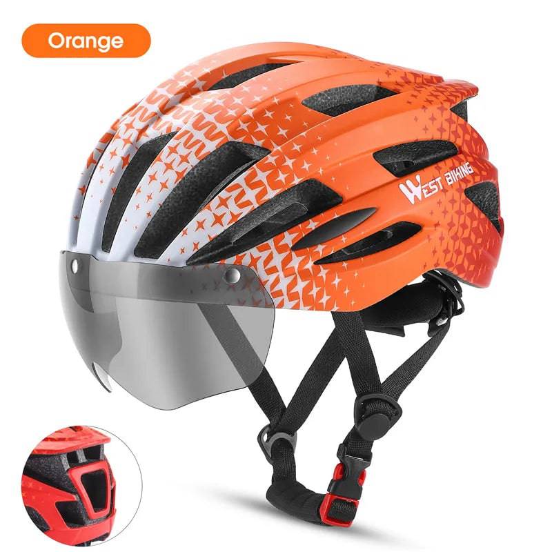 
                  
                    WEST BIKING LED Light Cycling Helmet Men's Motorcycle Bicycle Helmets Ultralight MTB Bike Helmet Intergrally-molded Safe Hat
                  
                