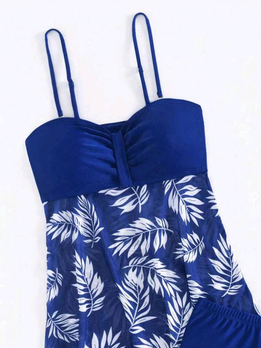 
                  
                    2024 Short Dress Tankini With Shorts Swimsuit Women Swimwear Female Padded Printed Bathing Swim Suit Swimming Beachwear Summer
                  
                