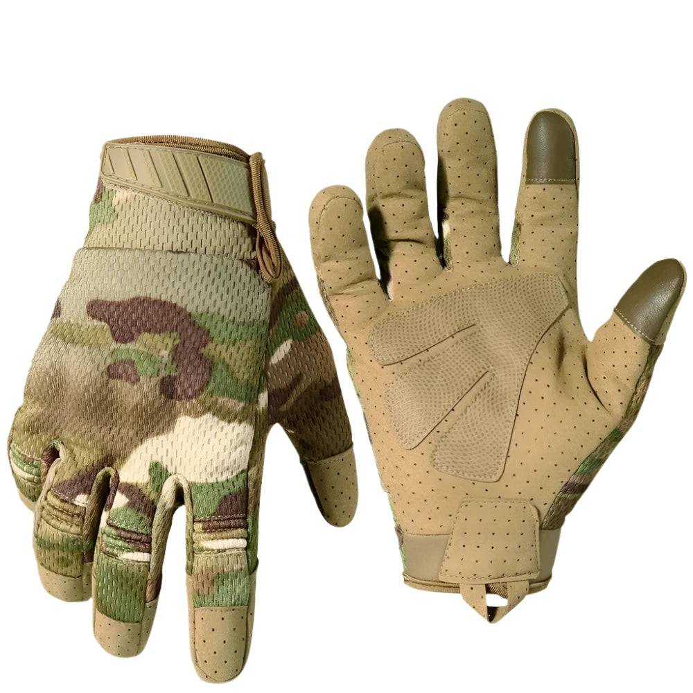 Men Tactical Gloves Touch Screen Cycling Gloves Sports Camo Army Glove Outdoor Motorcycle Riding Bike Running Paintball Gloves