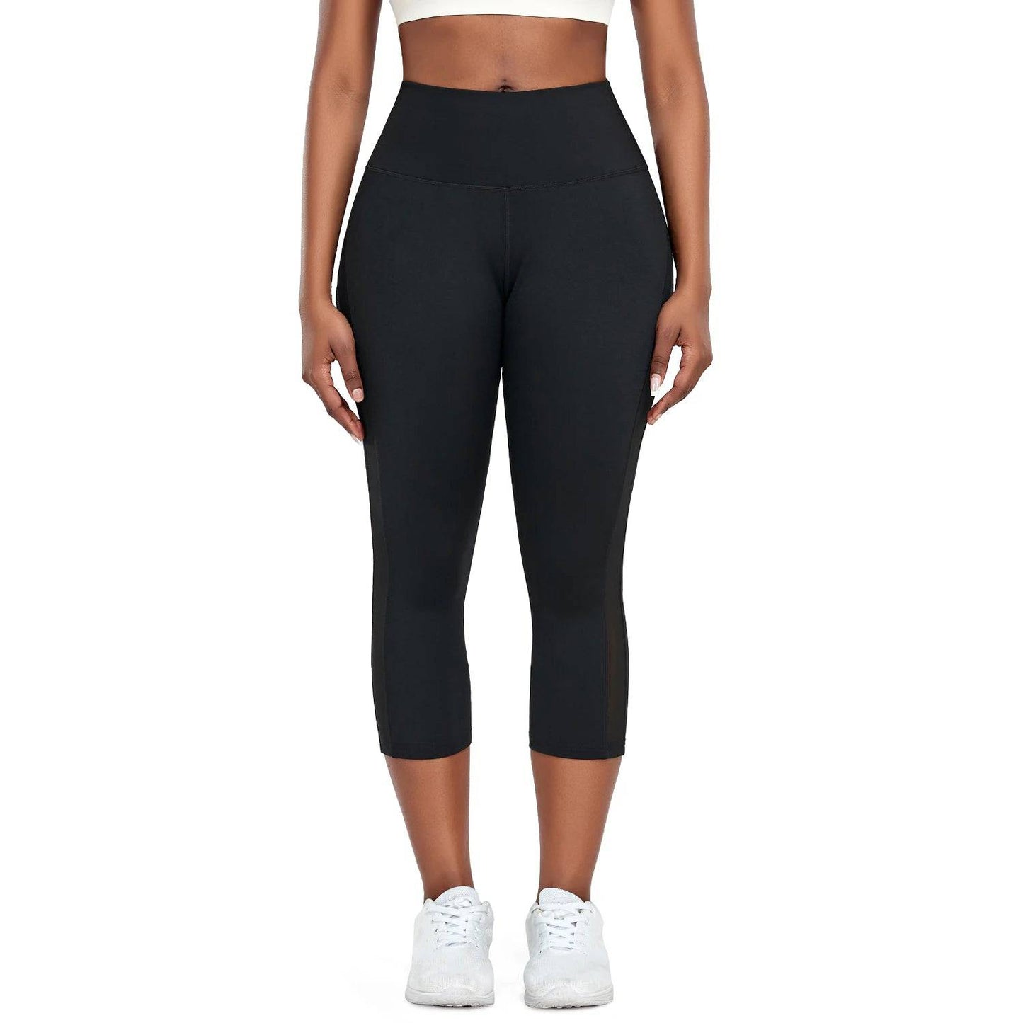 
                  
                    Splicing Capris Leggings Fitness Women's High Waist Push Up Yoga Pants Gym Workout Breathable Jogging Cycling Tights Sportswear
                  
                