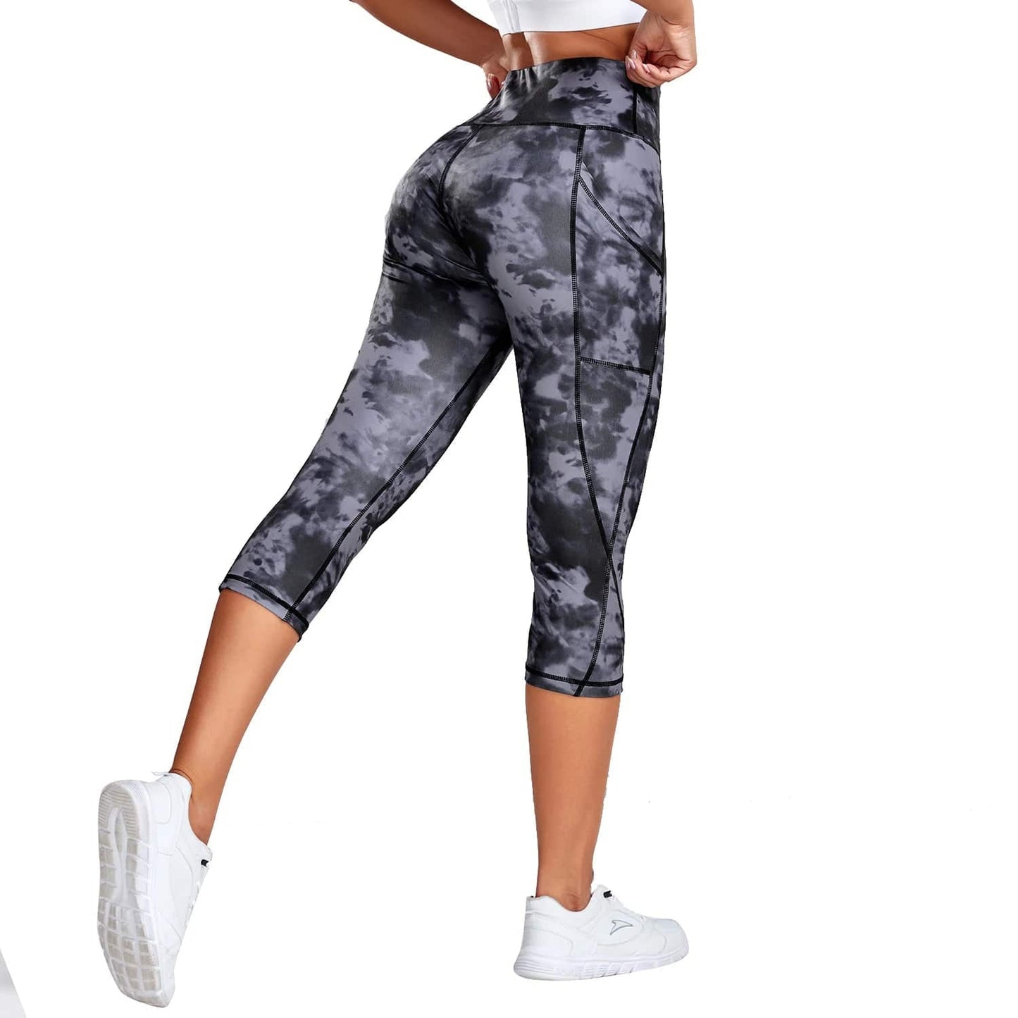 
                  
                    Splicing Capris Leggings Fitness Women's High Waist Push Up Yoga Pants Gym Workout Breathable Jogging Cycling Tights Sportswear
                  
                