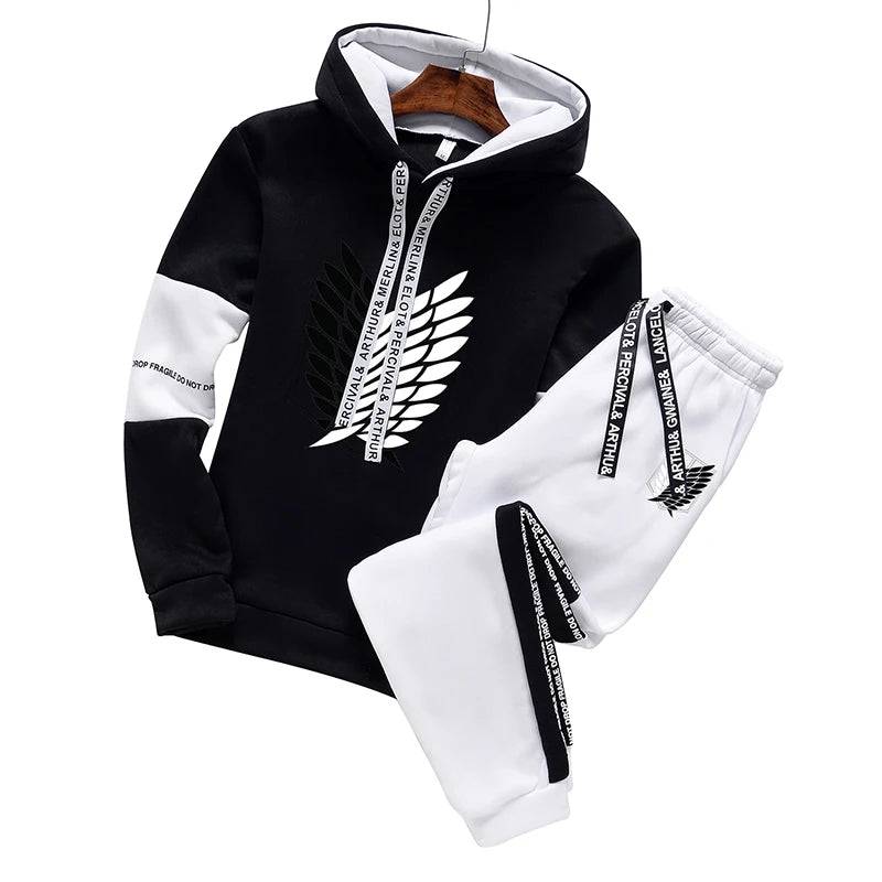 
                  
                    Men Tracksuit Two Piece Set 2022 Autumn and Winter Pullover Hoodies Sweatshirt+Pants Suit Man Hoodies Set Tracksuit Men Luxury
                  
                