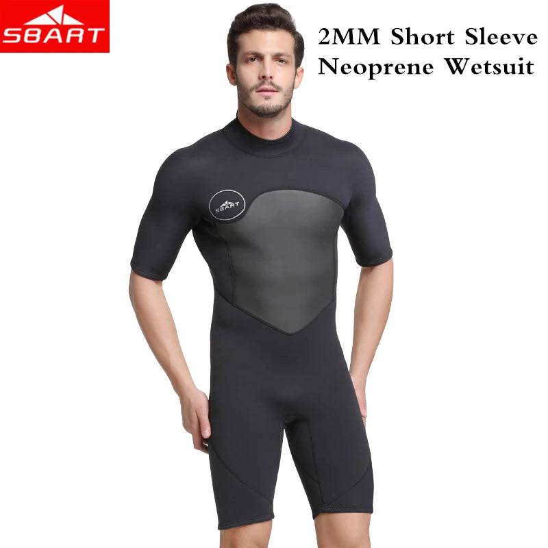 
                  
                    SBART 2mm Neoprene Wetsuit Swimwear Men Short Sleeve Patchwork Swimsuit Scuba Diving Suit One Piece Surfing Jellyfish Dive Cloth
                  
                