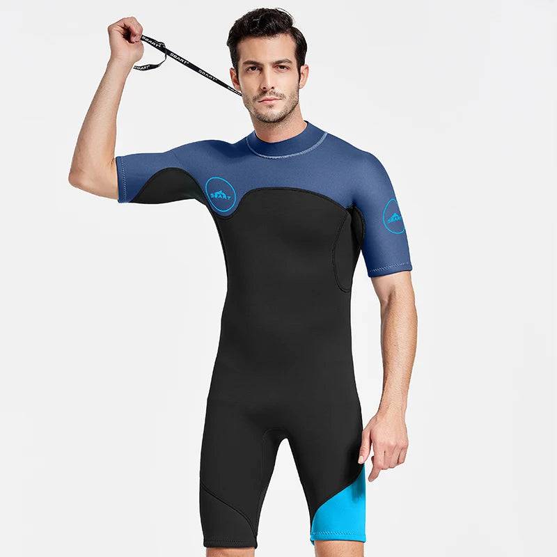 
                  
                    SBART 2mm Neoprene Wetsuit Swimwear Men Short Sleeve Patchwork Swimsuit Scuba Diving Suit One Piece Surfing Jellyfish Dive Cloth
                  
                