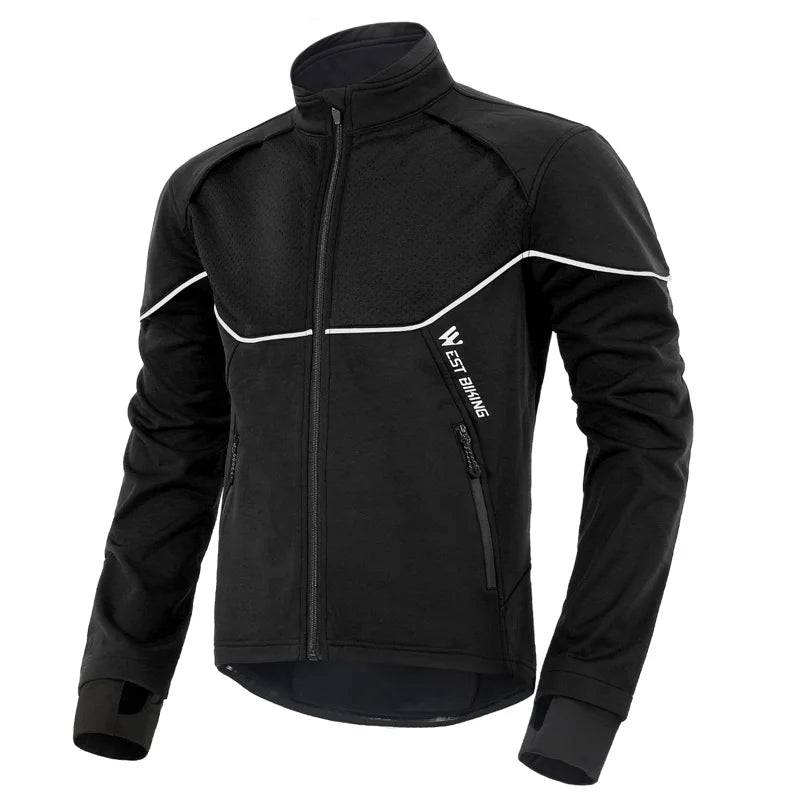 
                  
                    WEST BIKING Autumn Winter Men's Cycling Windbreaker Thermal Windproof  Reflective Jacket Running Sportswear MTB Clothing Outfit
                  
                