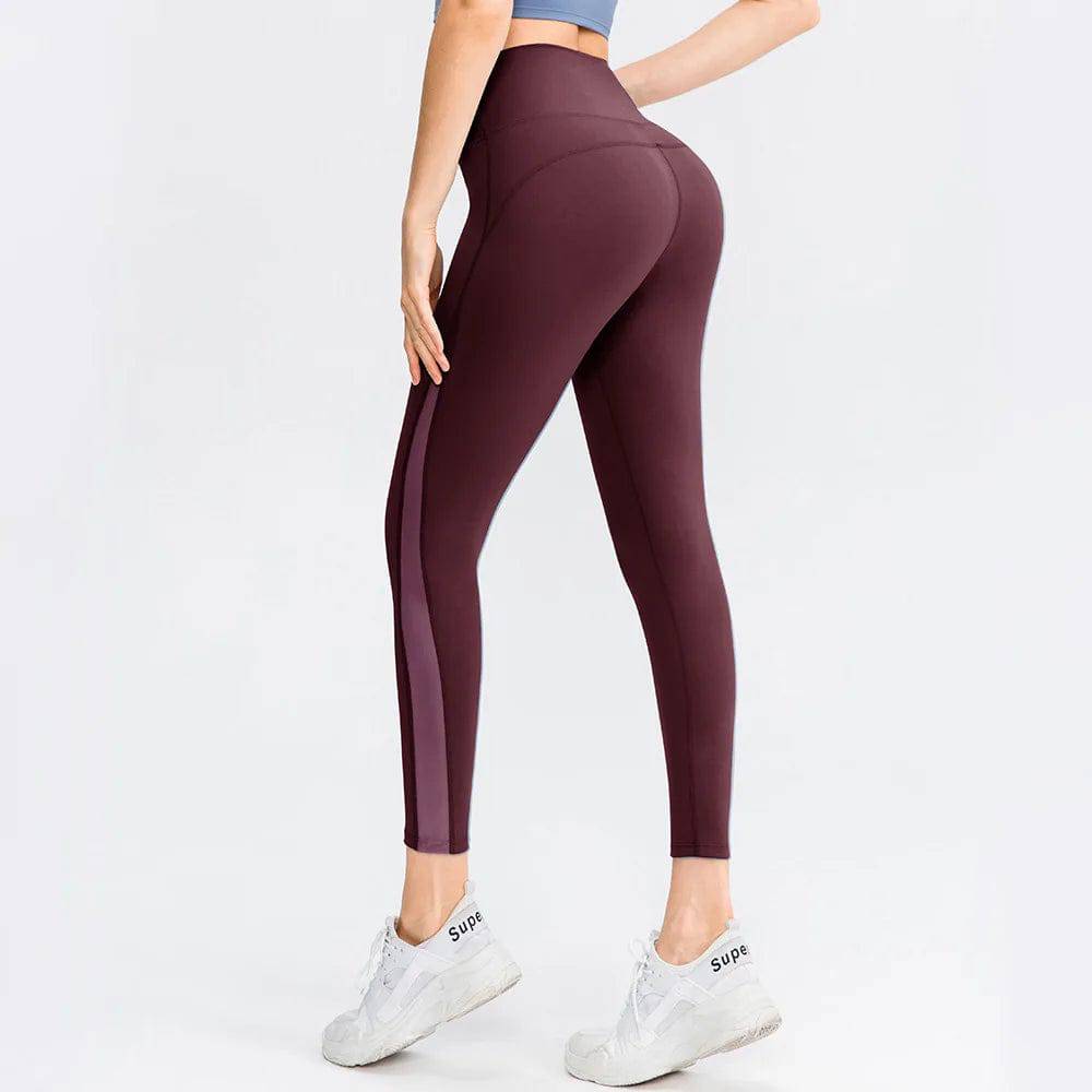 
                  
                    Women Yoga Pants Tight High Waist Hip Raise Mesh No T-shaped Stitches Sports Leggings for Fitness Yu02337
                  
                