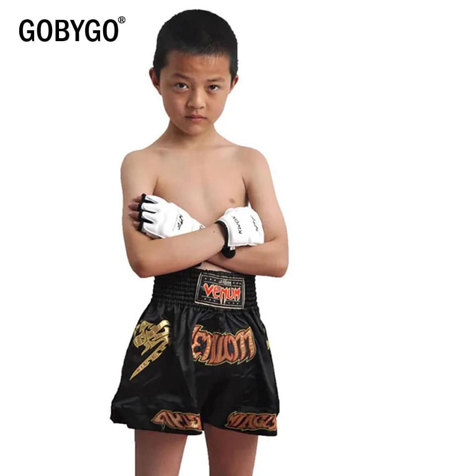 
                  
                    GOBYGO Half Fingers Kids Sandbag Training Boxing Gloves PU Leather Fitness Sparring Taekwondo Gloves Fighting Hand Protector
                  
                