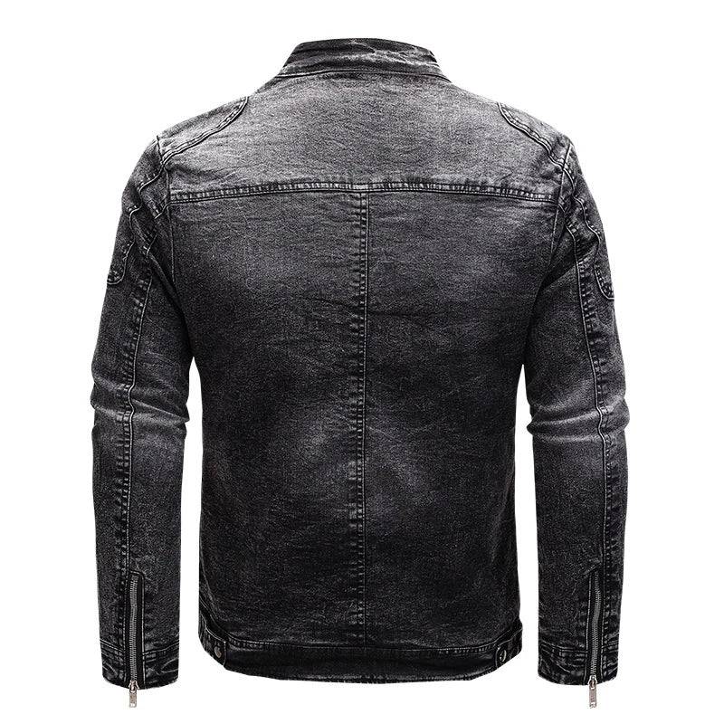 
                  
                    Autumn Winter Men's Denim Jackets Fashion Man Retro Motorcycle Jeans Coats Men Fleece Warm Windbreaker Denim Jackets Clothing
                  
                