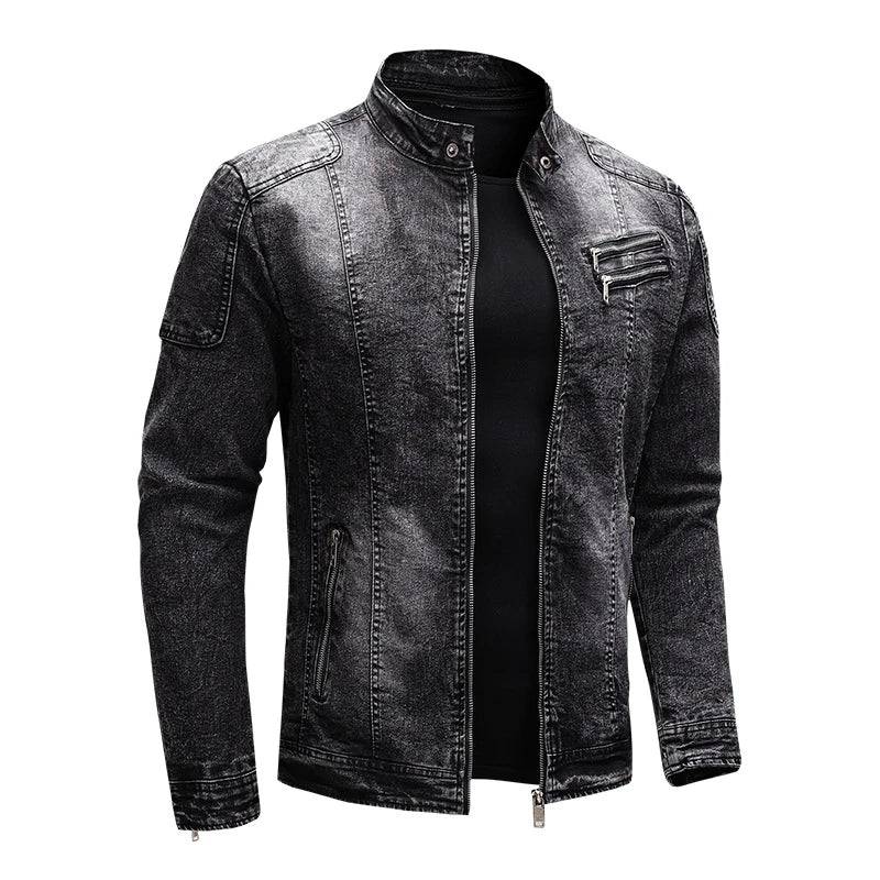 
                  
                    Autumn Winter Men's Denim Jackets Fashion Man Retro Motorcycle Jeans Coats Men Fleece Warm Windbreaker Denim Jackets Clothing
                  
                