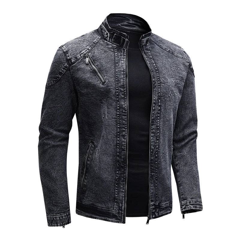 
                  
                    Autumn Winter Men's Denim Jackets Fashion Retro Zipper Biker Windbreaker Work Jean Coats for Men Fleece Warm Jackets Clothing
                  
                